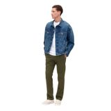 GAP V-essential Haki Düz Kesim Khaki Pantolon erkekler