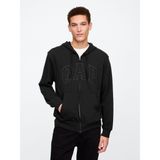 Gap V-Frch Ft Heritage Logo Fz Erkek Sweatshirt - Siyah