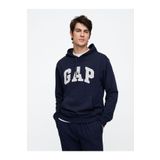 GAP V-frch Ft Herıtage Logo Po Erkek Kapüşonlu Sweatshirt Lacivert