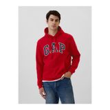 GAP V-Heritage Logo SNL 674148 Erkek Kapüşonlu Sweatshirt KIRMIZI
