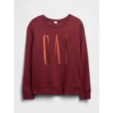 GAP V-LOGO DOORBUSTER CREW KADIN BORDO SWEATSHIRT 800444004