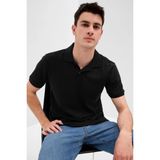 Gap V-Stretch Pique Erkek Polo Yaka Tişört 550531003001 - Siyah