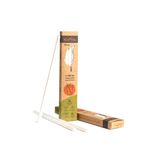 Gapex Bio Naturel (%100 bitki bazlı), Tekrar Kullanılabilir, Kompostlanabilir, Biyoçözünür (doğada çözünebilir) Pipet (10, Naturel)