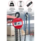 Gaptools Zincirli Caraskallar 3Ton 3Metre Gpc3t3m