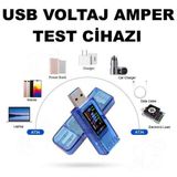Gaqqee At34 Usb 3.0 Renkli Lcd Voltmetre Ampermetre Gerilim Akım Ölçer Multimetre Pil Şarj Power Bank Usb Test Cihazı