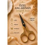 garaccu Altın Makas Söz Nişan Kurdele Açılış Özel Gün Merasim Dikiş Nakış Makası