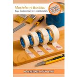 garaccu Maskeleme Boya Bandı Kağıt Bant 36 Mm Genişlik - 25 Metre - 1 Adet