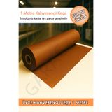 garaccu Metrelik Ince Keçe Kumaş 1 Mm Kahverengi - 1 Metre (100 Cm X 100 Cm)