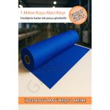 garaccu Metrelik Ince Keçe Kumaş 1 Mm Koyu Mavi - 1 Metre (100 Cm X 100 Cm)