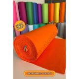 garaccu Metrelik Ince Yumuşak Keçe Kumaş 1 Mm Turuncu - 1 Metre (100X100 CM), Turuncu Keçe