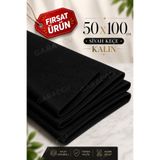 garaccu Siyah Kalın Keçe Kumaş 3 Mm Kalınlığında (50 X 100 Cm) Kalın Rulo Keçe