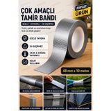 garaccu Su Geçirmez Sızdırmaz İzolasyon Çadır Sineklik Çatı Branda Tamir Bandı Bant Gri 10 Metre