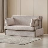 Garaj Home Masal Mekanizmalı Tam Açılır Yataklı Kanepe Krem
