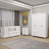Garaj Home Melina Bebek Odası Yıldız 4 Kapaklı ve Şifonyer - Gri