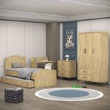 Garaj Home Meşe Yaren 3 Kapaklı Genç Odası Takımı
