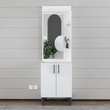 Garaj Home Modern Aynalı Ayakkabılık Beyaz