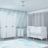 Garaj Home Sude Bebek Odası Takımı Asansörlü Beşik ve 4 Kapaklı Dolap ile Şık Görünüm