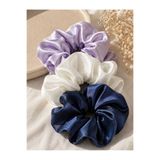 Garamak Kadın Saten Saç Tokası Scrunchie Büyük Boy Lastik Toka Yumuşak Kumaş Topuz ve At Kuyruğu Tokası
