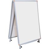 Garanti 40X55 cm Çift Taralı Teleskopik Ayaklı Beyaz Yazı Tahtası