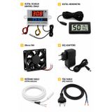 GARANTİ KULUCKA 6 lı Kuluçka Seti, termostat, fan, adaptör, nemölçer, Higrometre, rezidans ısıtıcı, fişli kablo