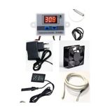 GARANTİ KULUCKA W3001 Termostat, Nem Ölçer,Dc 12v Fan, Adaptör, 1mt Isıtıcı Rezistans Kablo, Kuluçka Seti
