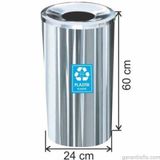 Garanti Metal 1803 27 lt Plastik İçin Geri Dönüşüm Çöp Kovası