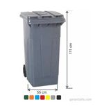 Garanti Metal Garanti Metal 7088 Plastik Çöp Konteyneri (240 Litre)