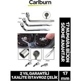 Garantili Istavroz Çelik 1.kalite Nikelajlı 17MM Numara Bijon Sökme Anahtarı Tek Kol Pipo