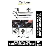 Garantili Istavroz Çelik 1.kalite Nikelajlı 21MM Numara Bijon Sökme Anahtarı Tek Kol Pipo