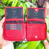 Garbalia Carole Hakiki Deri Fermuar Kilitli Unisex Cüzdan