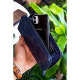 Garbalia Murphy Crazy Deri Telefon Bölmeli Mıknatıslı Portföy Cüzdan Lacivert