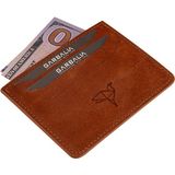 Garbalia Walteria Mini Unisex Kartlık Hakiki Deri Taba Renkli Desenli Şık Tasarım