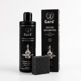Gard Gümüş Şampuanı 240 ml – Gümüş Temizleyici ve Parlatıcı, Kararmış Takı, Yüzük, Kolye, Küpe, Çatal Bıçak, Tepsi ve Antika Gümüş İçin Süngerli Bakım Seti, Çizmez, Kararma Geciktirici