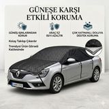 Gard Oto Oto Dolu Güneşlik Brandası Uv Koruma Yarım Oto Dört Mevsim Koruma Sedan Otoyarım Branda - Siyah