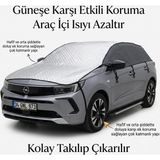 Gard Oto Oto Güneşlik Araç Dolu Brandası 4 Mevsim Her Hava Şartına Dayanıklı Otomabil Yarım Brandası Suv Model 4katmanlı - Metalik Gri