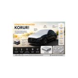 GARD OTO oto güneşlik araç koruma araç brandası lüx premıum yarım bıranda dolgulu 4 mrvsim GRİ