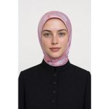 Garden Desen Organik Eşarp Pembe