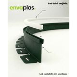 Garden Envaplas Esnek Yeşil Neon LED Takılabilir Çim Sınırlayıcı 25 M UV Dayanıklı Plastik Malzeme