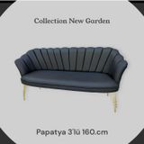 Garden House 3 Lü Deri Ofis Koltuğu Kafe Koltuğu Bekleme Salonu Koltuğu Çay Seti Koltuk Cafe Koltuğu Berjer