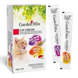 Garden Mix 24x15 gr Somon Biotin ve Ördek Malt Ek Besin Kedi Ödül Kreması