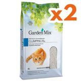 Garden Mix 2x10 lt İnce Taneli Bebek Pudralı Topaklaşan Kedi Kumu