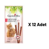 Garden Mix 3x5 gr 12'li Kuzu Etli Kedi Stick Ödül