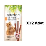 Garden Mix 3x5 gr 12'li Tavuklu Kedi Stick Ödül