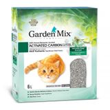 Garden Mix 6 lt Activated Carbon Parfümsüz Topaklanan Doğal Kedi Kumu