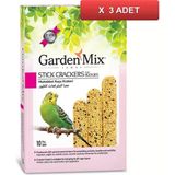 Garden Mix Platin Sade Muhabbet Kuş Krakeri 10'lu (3 Adet)