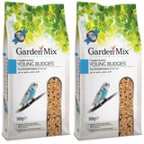 Garden Mix Platin Yavru Muhabbet Kuş Yemi 500 gr, Kahverengi, 1 (2 paketi)