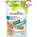 Garden Mix Somonlu Içi Dolgulu Kedi Ödülü 60 gr x 4 Adet