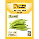 Garden Narter Çarliston Biber Tohumu Doğal Organik Tohum Pakette 20 Tohum + Sebze Tohumu - 50 Adet
