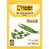 Garden Narter Iri Taneli Bezelye Tohumu Doğal Organik Tohum Pakette 30 Tohum + Sebze Tohumu - 54 Adet