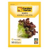 GARDEN NARTER Kırmızı Salata Marul Tohumu Doğal Organik Marul Tohumu Pakette 200 Tohum